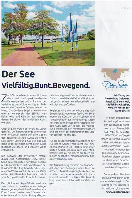 Goldenes Segel Pressespiegel 