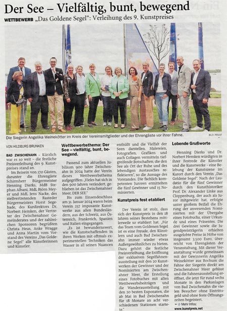 Goldenes Segel Pressespiegel 