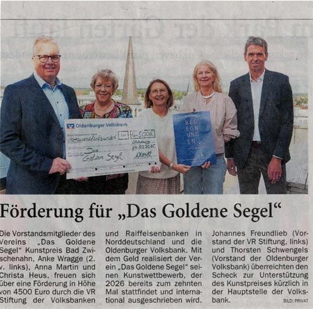 Goldenes Segel Pressespiegel Goldenes Segel Pressespiegel