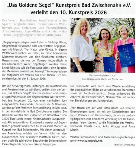 Goldenes Segel Pressespiegel Goldenes Segel Pressespiegel