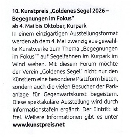 Goldenes Segel Pressespiegel 
